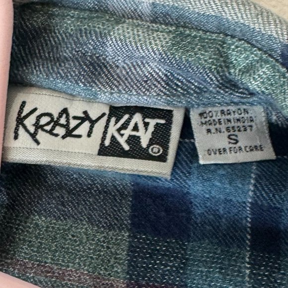 Vintage Krazy Kat Women's Flannel - Picture 7 of 9